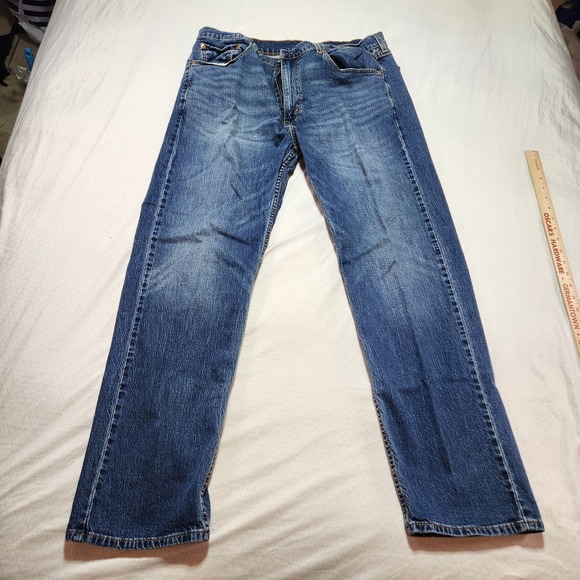 Levi's Other - LEVI'S 505 REGULAR FIT STRAIGHT DENIM BLUE JEANS MENS SIZE 38X32